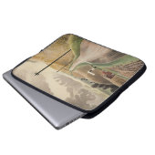 Wiltshire Landscape (von Eric Ravilious) Laptopschutzhülle (Vorne Knopf)