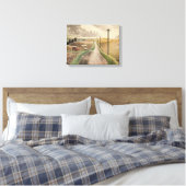 Wiltshire Landscape (von Eric Ravilious) Leinwanddruck (Insitu (Schlafzimmer))