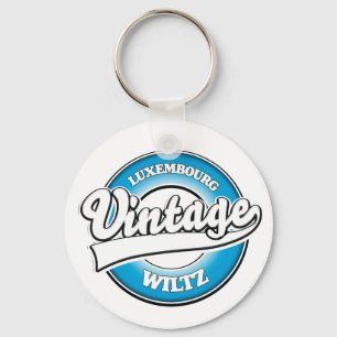 Wiltz Luxembourg Retrologo Schlüsselanhänger