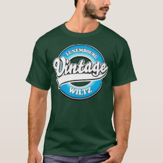 Wiltz luxemburgischer Vintager Stil T-Shirt