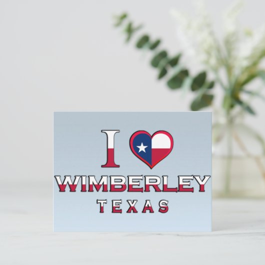 Wimberley, Texas Postkarte (Stehend Vorderseite)