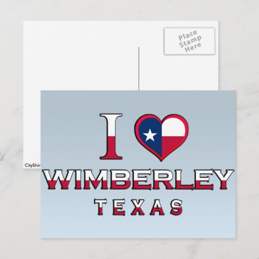 Wimberley, Texas Postkarte (Vorne/Hinten)
