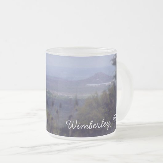 Wimberley, Texas-Tasse Mattglastasse (VorderseiteRechts)
