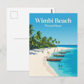 Wimbi Beach Mosambik Postkarte (Vorne/Hinten)