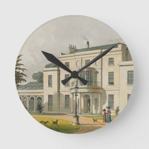 Wimbledon-Haus, von Ackermanns 'Behälter von A Runde Wanduhr