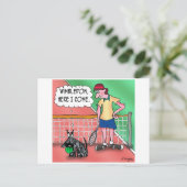 Wimbledon, hier komme ich postkarte (Stehend Vorderseite)