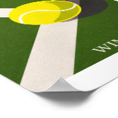 Wimbledon-Tennisplatzdesign Poster (Ecke)
