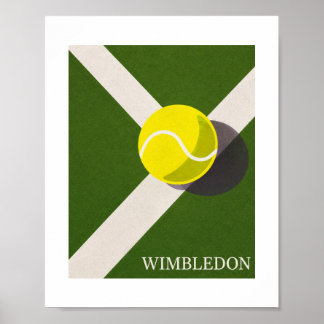 Wimbledon-Tennisplatzdesign Poster