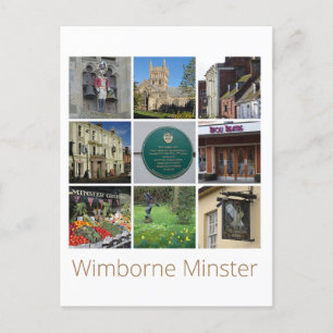 Wimborne Minster Postkarte