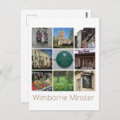 Wimborne Minster Postkarte (Vorne/Hinten)