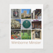 Wimborne Minster Postkarte (Vorderseite)