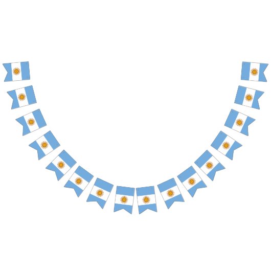 Wimpel: Argentinien-Flagge Wimpelkette (Alle)