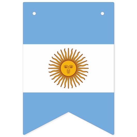 Wimpel: Argentinien-Flagge Wimpelkette (Zweite Fahne)