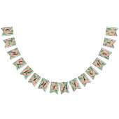 Wimpel-Glückwunsch-rosa Blatt-Abschluss Wimpelkette (Alle)