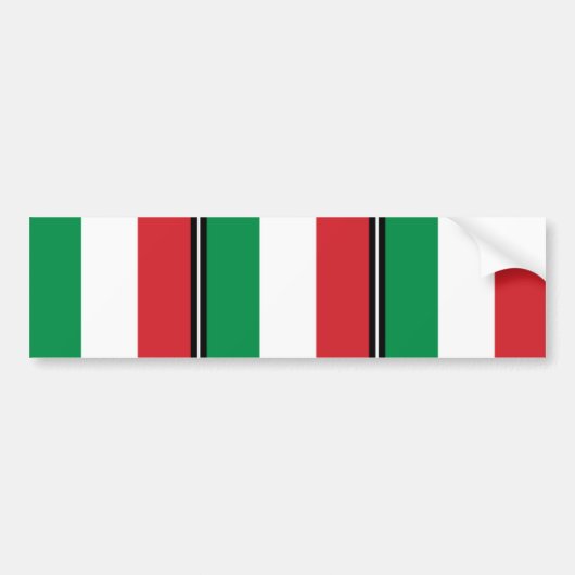 Wimpel von Italien, Italien Flagge Autoaufkleber (Vorne)