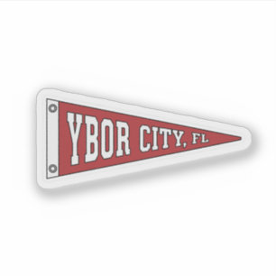 Wimpel von Ybor City - Florida Aufkleber