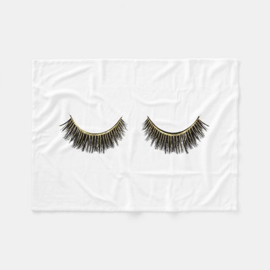 Wimper-Druck-Peitschen Fleecedecke (Vorderseite (Horizontal))