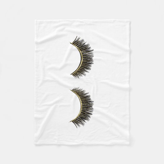 Wimper-Druck-Peitschen Fleecedecke (Vorderseite)