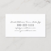 Wimper-Erweiterungs-schwarzer Visitenkarte (Rückseite)