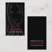 Wimper-Erweiterungs-Visitenkarte-Schablone Visitenkarte (Vorne/Hinten)