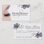 Wimper-Erweiterungs-Visitenkarten Terminkarte (Vorne/Hinten)