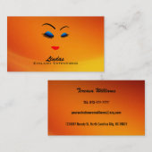 Wimper-Visitenkarten Visitenkarte (Vorne/Hinten)