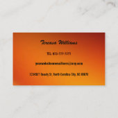 Wimper-Visitenkarten Visitenkarte (Rückseite)