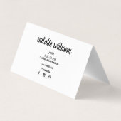 Wimpererweiterungs-Sorgfaltblatt Visitenkarten (Rückseite)