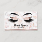 Wimperlogo-Visitenkarteentwurf Visitenkarte (Vorderseite)