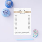 Wimpern Augenbrauen Flyer (Einzeln)