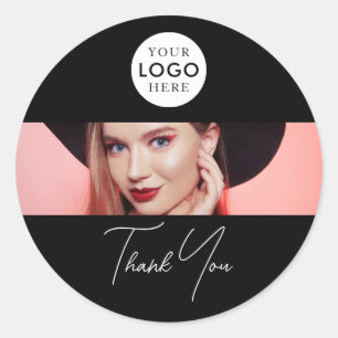 Wimpern Augenbrauen Make-up Schönheitssalon-Logo D Runder Aufkleber