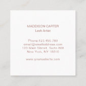 Wimpern Augenbrauen Visitenkarte (Rückseite)