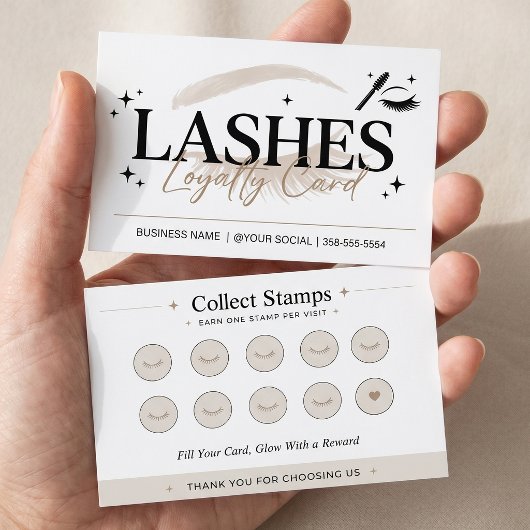 Wimpern Beige Minimalist Loyalty-Prämie