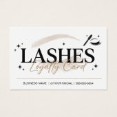 Wimpern Beige Minimalist Loyalty-Prämie (Vorderseite)
