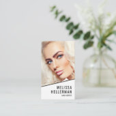 Wimpern Foto Logo Vertikal Visitenkarte (Stehend Vorderseite)