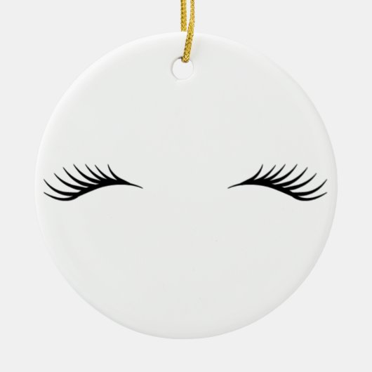 Wimpern Keramikornament (Vorne)