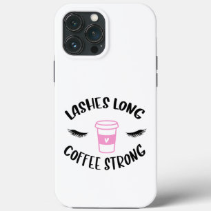 Wimpern Lang Kaffee Stark Lustiger Wimperntechnike Case-Mate iPhone Hülle