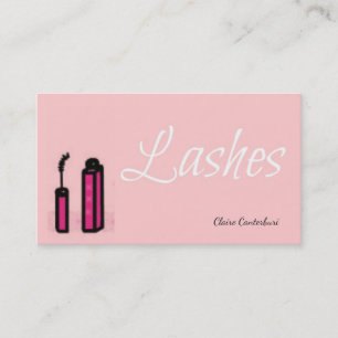 Wimpern Makeup Artist Visitenkarte