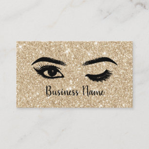 Wimpern Makeup Artist Wink Auge Gold Glanz Treue