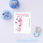 Wimpern Maniküre Haar Rosa Mädchen Schönheitsbrand Flyer (Einzeln)