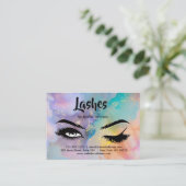 Wimpern Nachsorge Visitenkarte (Stehend Vorderseite)