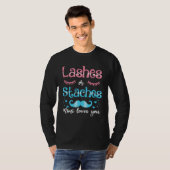 Wimpern oder Schnurrbärte Mimi liebt dich Geschlec T-Shirt (Vorne ganz)