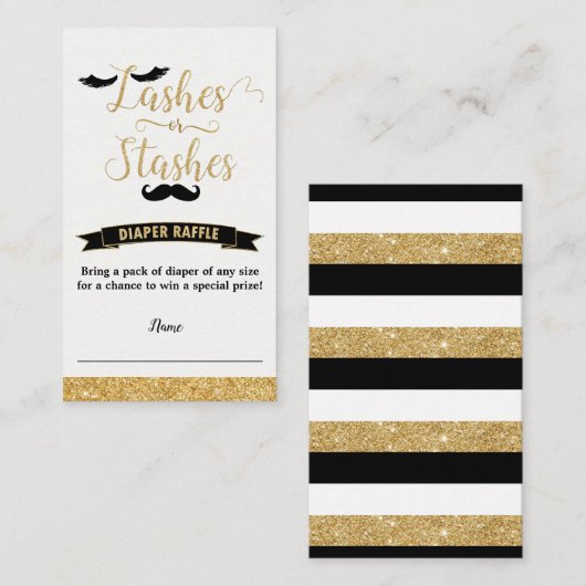 Wimpern oder Stashes Geschlechtsverkehr offenbaren Begleitkarte (Vorne/Hinten)