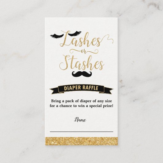 Wimpern oder Stashes Geschlechtsverkehr offenbaren Begleitkarte (Vorderseite)