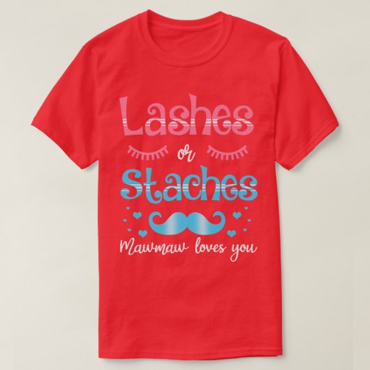 Wimpern oder Stress, die Lieben bei Ihnen Geschlec T-Shirt (Design vorne)