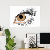 Wimpern Poster (Heimbüro)
