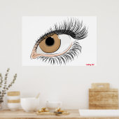 Wimpern Poster (Küche)
