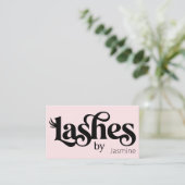Wimpern Röte Rosa Professionelle Chic Visitenkarte (Stehend Vorderseite)
