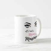 Wimpern, Schminkkunst, Mascara, Geschenk für Mädch Kaffeetasse (VorderseiteRechts)