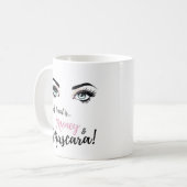 Wimpern, Schminkkunst, Mascara, Geschenk für Mädch Kaffeetasse (Vorderseite Links)
